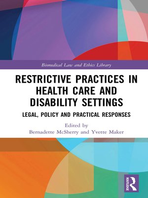 cover image of Restrictive Practices in Health Care and Disability Settings